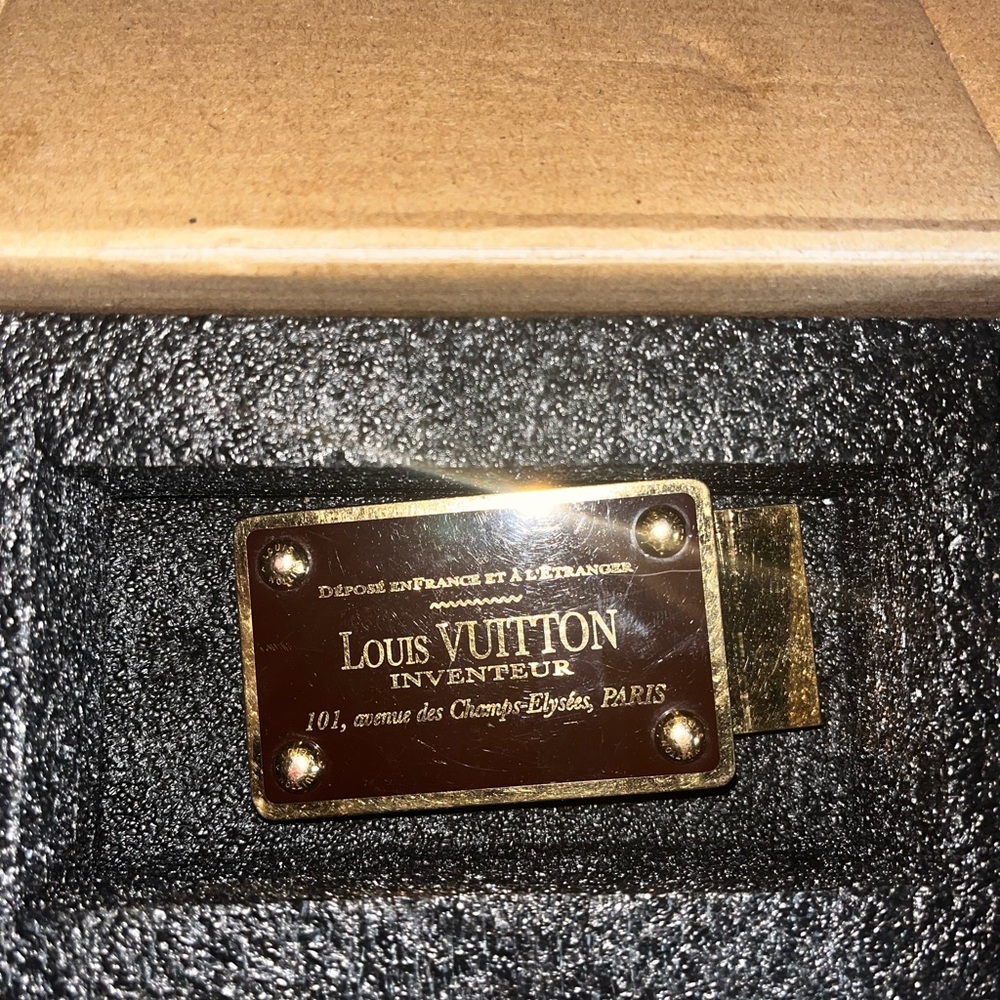 Louis Vuitton Damier Ebene Canvas Inventeur Belt Buckle
